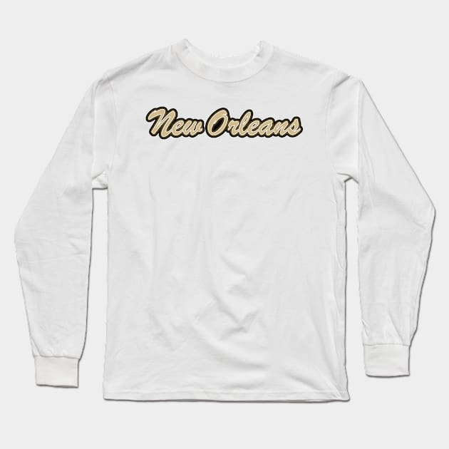 Football Fan of New Orleans Long Sleeve T-Shirt by gkillerb